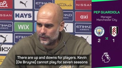 'De Bruyne will sleep like a baby after Fulham' - Guardiola