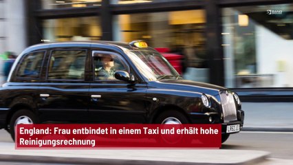 England: Frau entbindet in einem Taxi und erhält hohe Reinigungsrechnung