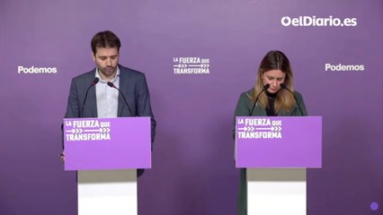 Podemos asegura que “escuchará la propuesta” de Yolanda Díaz “cuando termine de organizar su partido”