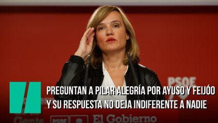 Preguntan a Pilar Alegría por Ayuso y Feijóo y su respuesta no deja indiferente a nadie