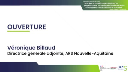 2. Discours ouverture Véronique Billaud / Enjeux et conditions de réussite du PRAPS