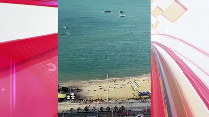 Policial salta de helicóptero para capturar suspeito de furto em mar