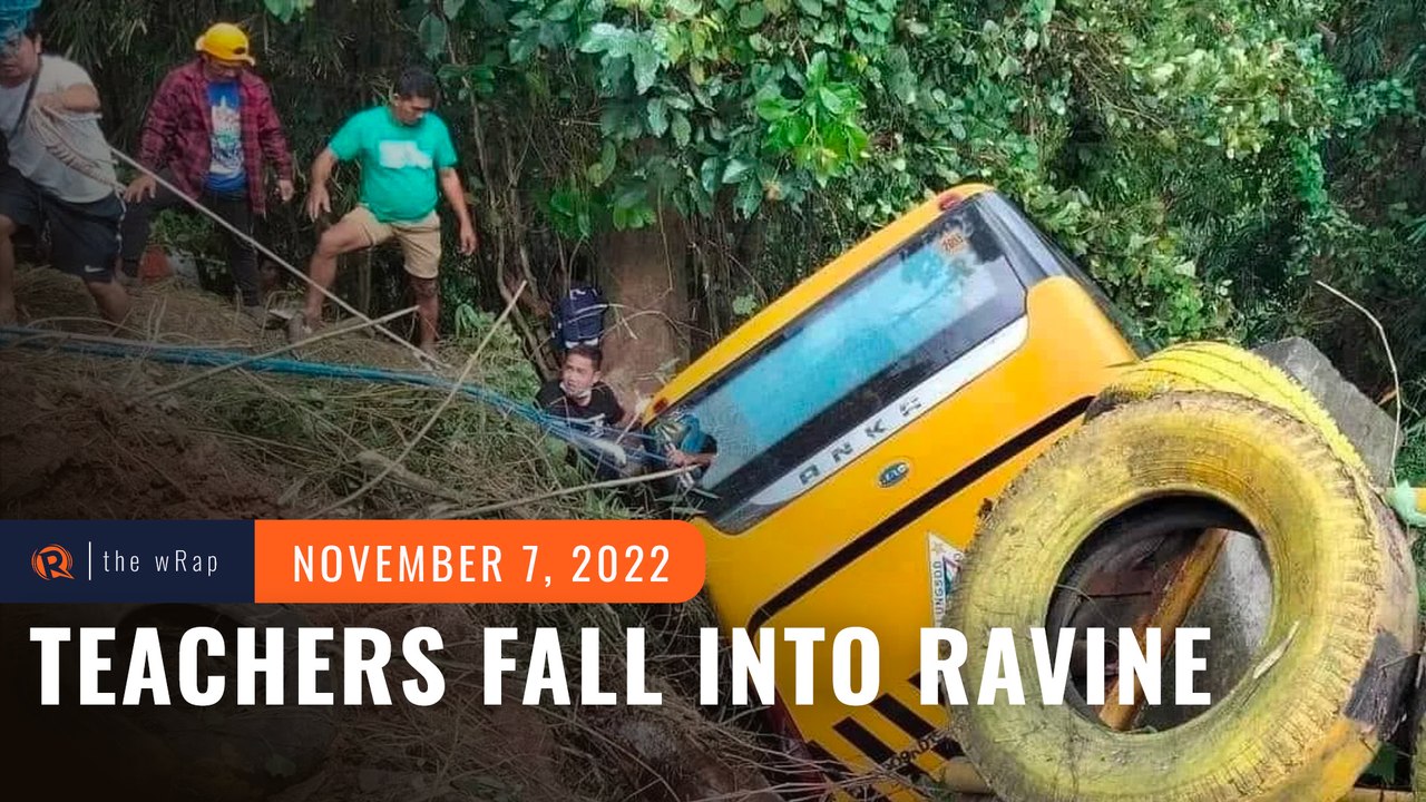 1 dead, over 20 hurt after bus carrying QC teachers falls into ravine in Bataan