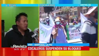 Adepcoca suspende marchas y  bloqueo de carreteras en los Yungas de La Paz   