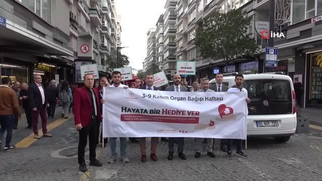Organ bağışına dikkat çekmek için yürüdüler