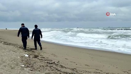 Denizde kaybolan yabancı uyruklu şahsı arama çalışmaları sürüyor
