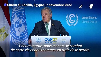 Climat: l'humanité doit choisir entre "solidarité" et "suicide collectif", lance le chef de l'ONU