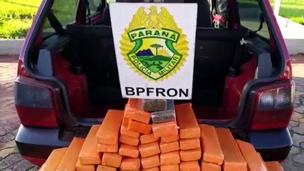 BPFRON apreende veículo carregado com droga em Goioerê