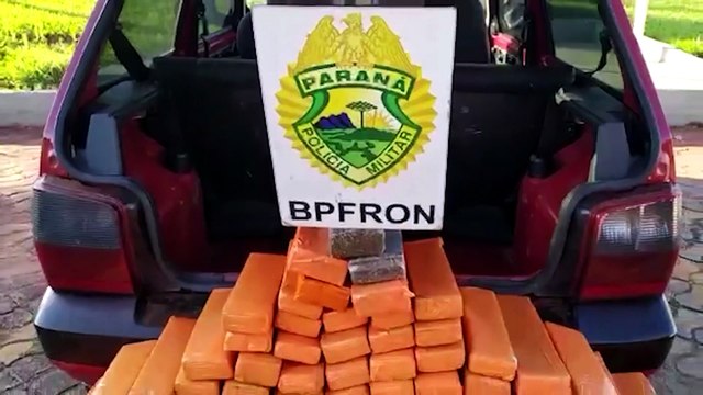 BPFRON apreende veículo carregado com droga em Goioerê