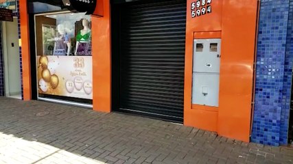 Algumas empresas estão com as portas fechadas no Centro de Cascavel