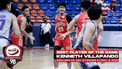 NCAA Season 98 | Best Player: Kenneth Villapando (SSC-R vs AU) | Men's Basketball Tournament Round 2
