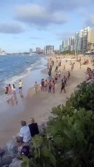 Adolescente é apreendido no mar após ação de policial em aeronave