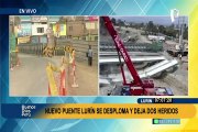 Estructuras del puente Lurín se desploman: vecinos tienen problemas para movilizarse