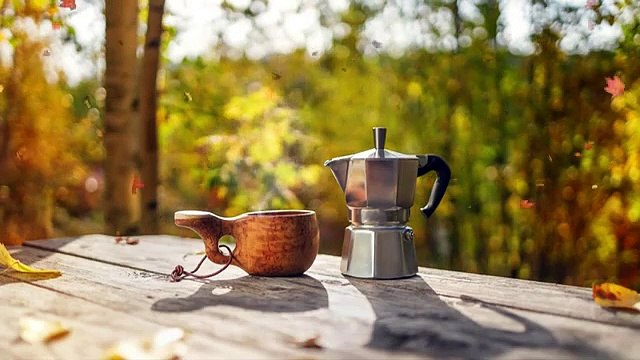 Autumn Relaxing Piano Music for Stress Relief, Studying Cozy Coffee in the Forest Falling Leaves