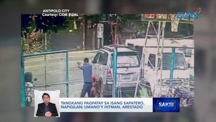 Tangkang pagpatay sa isang sapatero, napigilan; umano't hitman, arestado | Saksi