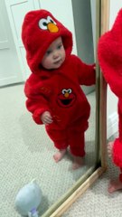 Baby Girl Sees Her Reflection for the First Time