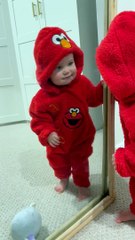 Baby Girl Sees Her Reflection for the First Time