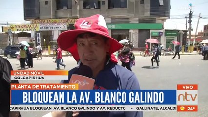 Bloquean la Av. Blanco Galindo