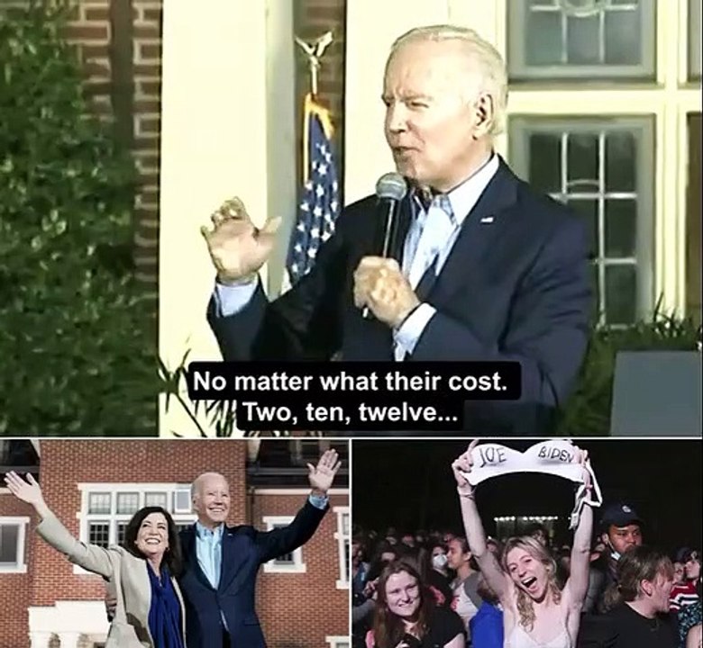 Biden says there will be 'no more drilling' as he almost FALLS OFF STAGE at NY rally for Gov. Hochul - one day after he was blasted by key Democrat Manchin for 'ignoring severe economic pain' with vow to close coal plants