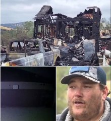 'I heard this big bang!' Meteor in direct hit on man's rural California home - killing one of his dogs and completely destroying the property in ONE-IN-FOUR-TRILLION freak event
