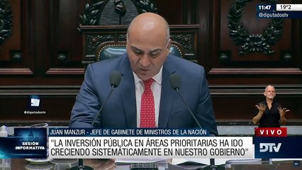 Manzur en Diputados: "Sin paz social no puede haber estabilidad macroeconómica"