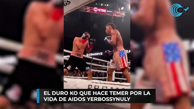 El duro KO que hace temer por la vida de Aidos Yerbossynuly