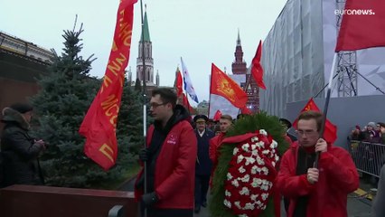 El Partido Comunista ruso celebra el aniversario del inicio de la Revolución Bolchevique