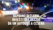 Bambino di 7 anni investito e ucciso da un autobus a Cesena, il video dei rilievi
