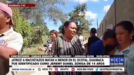 ¡Horrendo! Tras salir de la escuela, ultiman con machete a un menor de 10 años en Guaimaca