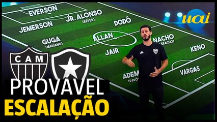 Fael escala Atlético para jogo contra o Botafogo