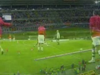 Juventus - Napoli 16/03/2008 riscaldamento pre partita