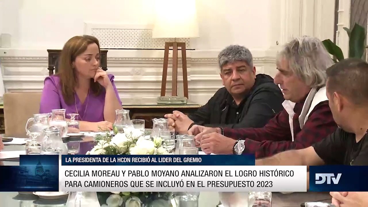 Cecilia Moreau y Pablo Moyano analizaron el logro histórico para Camioneros que se incluyó en el Presupuesto 2023
