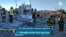 Fuerte explosión causa colapso de media docena de locales en Coahuila