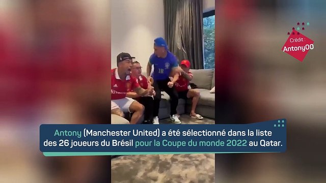 Brésil - Quand Antony laisse éclater sa joie après sa convocation pour la Coupe du monde
