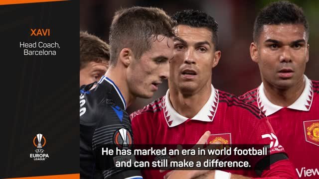 Xavi ready to face Ronaldo again as Barca draw Manchester United