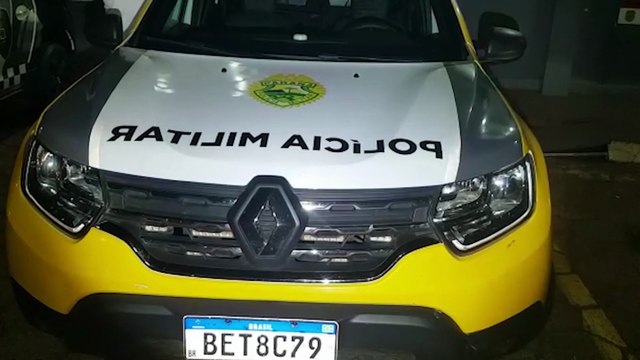 PM aborda homem com botijão de gás em Corbélia e o encaminha para a 15ª SDP em Cascavel