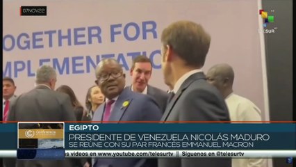 Presidente Nicolás Maduro sostiene encuentro con su homólogo francés Enmanuel Macron