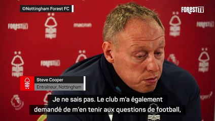 Nottingham - Cooper : "Je suis conscient que quelque chose s'est passé"