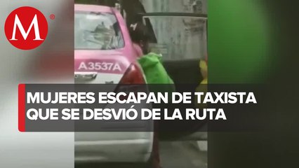Captan a taxi que no dejaba bajar a dos mujeres en CdMx; Semovi investiga caso