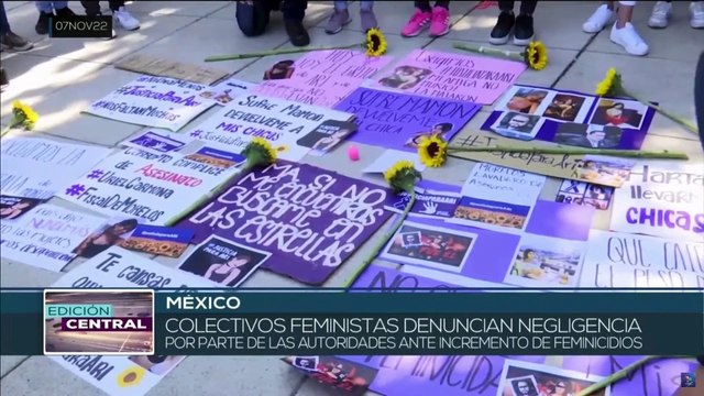 México: Familiares de las víctimas de feminicidios demandan justicia en las calles