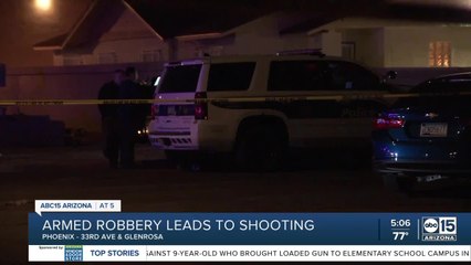 Armed robbery leads to shooting near 19th Ave and Indian School