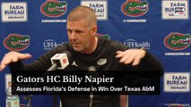 Billy Napier Assesses Florida Gators Defense in Win Over Texas A&M