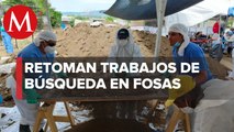 Se reanudan trabajos de excavación en fosas irregulares de Jojutla, Morelos