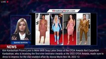 Kim Kardashian Proves Less Is More With Sexy Latex Dress at the CFDA Awards Red Carpet - 1breakingne