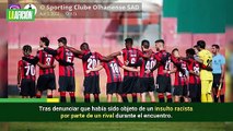 Jugador portugués se queja con el árbitro de racismo y termina expulsado