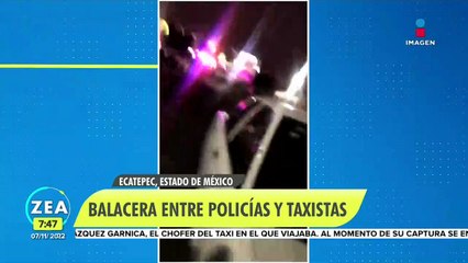Enfrentamiento entre policías y taxistas termina en balacera