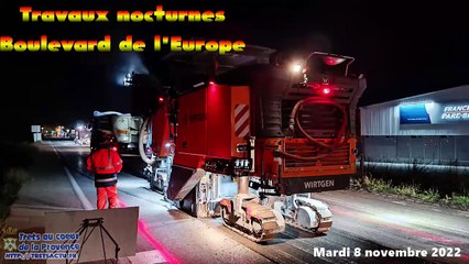 Travaux nocturne Boulevard de lEUROPE à TRETS 8NOV2022
