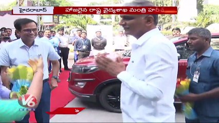 Minister Harish Rao Launches Truebeam And SGRT For Advanced Cancer Treatment |Hyderabad | V6 News