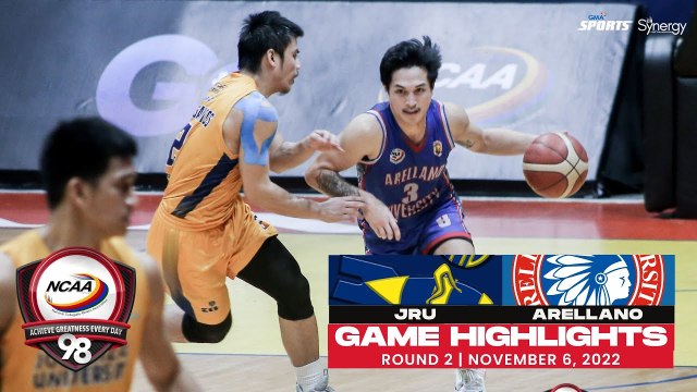 NCAA Season 98 | Game Highlights: Arellano vs JRU | Men's Basketball Tournament Round 2
