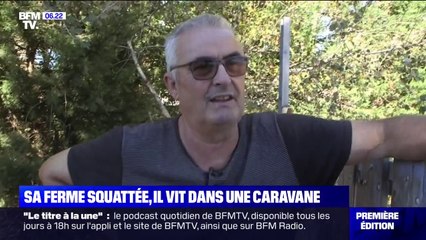 Sa ferme squattée et dégradée, Jean-Louis, agriculteur à la retraite, vit dans une caravane